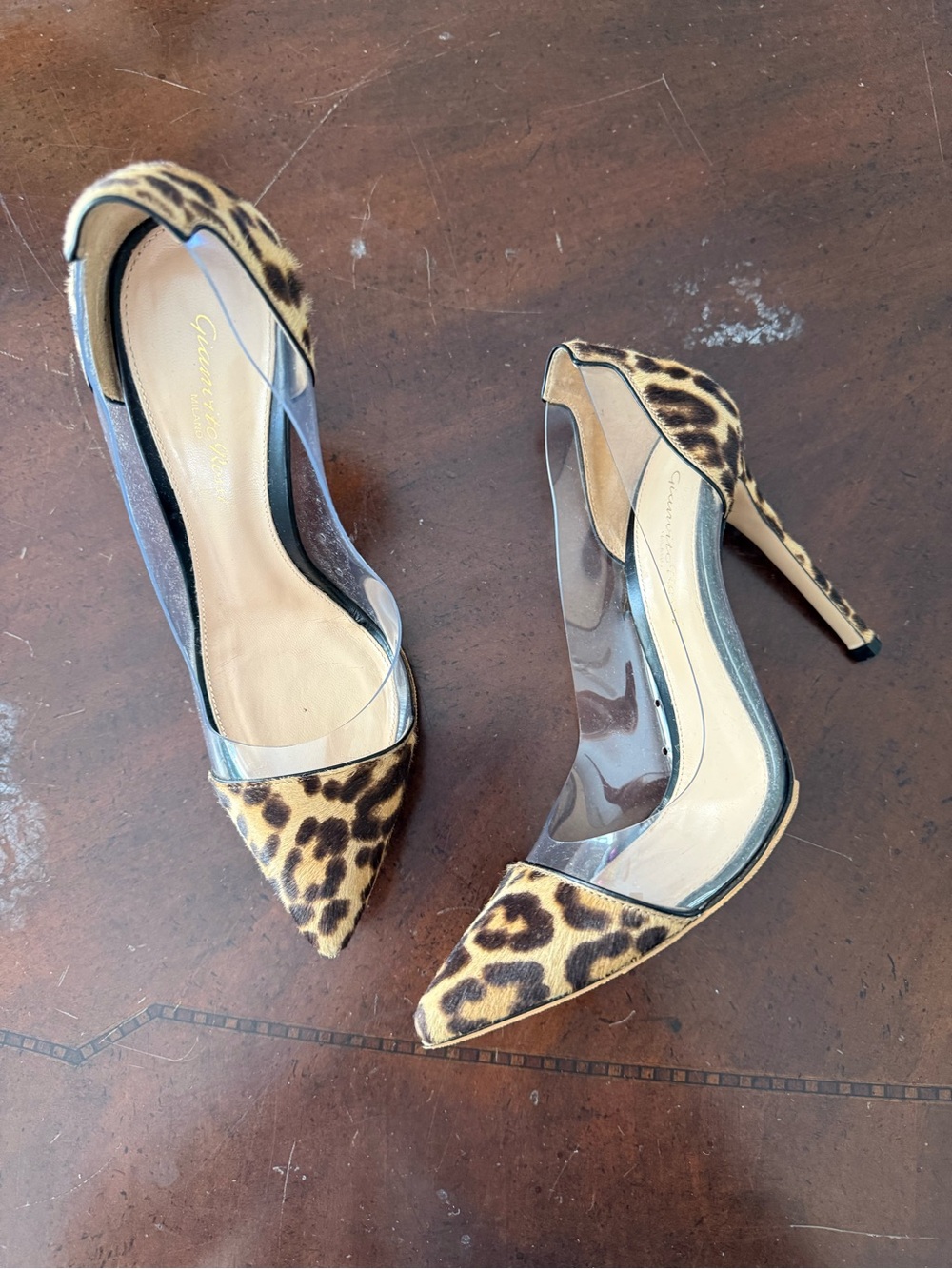 ✨SALE ✨Gianvito Rossi leopard detailed heeled shoes ✨SALE ✨